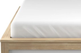 PrzytulneMieszkanie.pl Prześcieradło jersey z lycrą białe 90 x 200 cm