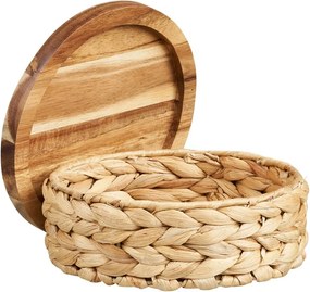 Koszyki zestaw 3 szt. z hiacyntu wodnego ø 30x15 cm Botofte – House Nordic