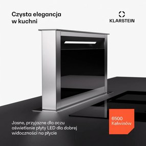 Klarstein Royal Flush 60cm 713m³/h Okap Blatowy Czarny