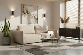 Kanapa Calma rozkładana - beżowa dzianina hydrofobowa Curio 09