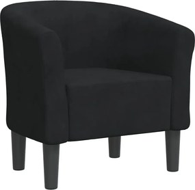 Czarny fotel klubowy do salonu  M8-K30