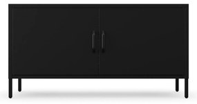 Metalowa szafka RTV czarna ROSA Modern