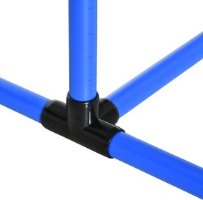 Agility słupki do slalomu stacjonata 4 x płotek do treningu niebieski pawhut