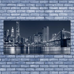 Obraz na płótnie Most nad Miejską Rzeką