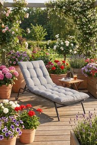 Szary nowoczesny leżak na taras R6-K12