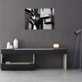 Obraz szklanych budynków (70x50 cm)