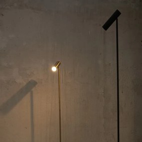Czarna lampa stojąca SULION Milan, wys. 150 cm