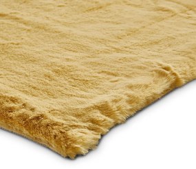 Żółty dywan Think Rugs Teddy, 80x150 cm