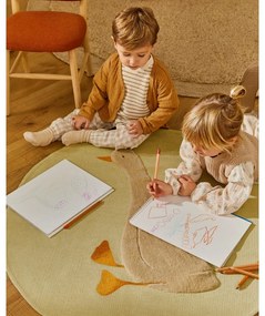 Jasnożółty bawełniany dywan dziecięcy ø100 cm Milu – Kave Home