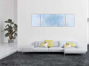 Obraz - Zimowa mandala (170x50 cm)