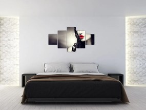 Obraz - Tajemnicza kobieta (125x70 cm)