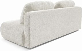 Sofa BASE Rozkładana Dwuosobowa Kremowa Boucle Japandi