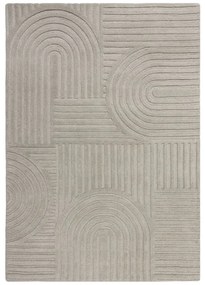 Szary dywan wełniany Flair Rugs Zen Garden, 120x170 cm