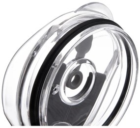 Czarny kubek termiczny ze słomką 1,2 l Termo – Orion