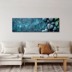 Obraz - Kamienie w kształcie serca (170x50 cm)