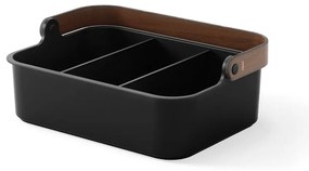 Czarny organizer łazienkowy z plastiku z recyklingu Bellwood – Umbra