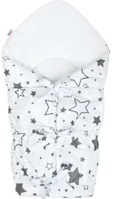 New Baby Classic Lace-up Wrap Grey Stars