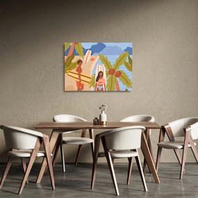 Obraz na szkle - Ciesz się życiem (70x50 cm)