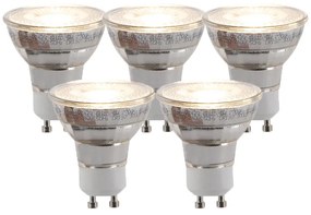 Zestaw 5 żarówek LED GU10 z 3-stopniowym ściemniaczem 5W 260lm 2700K