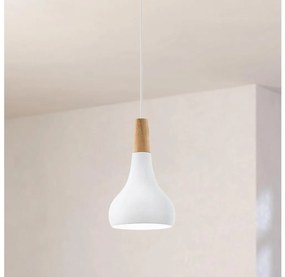 Eglo 96981 - Lampa wisząca SABINAR 1xE27/60W/230V śr. 18 cm biała