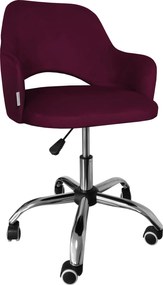 Fotel obrotowy MILANO krzesło biurowe : Kolor Stelaża - Chrom, Kolor tkaniny - VELVET - MG02, Typ siedziska - Siedzisko obrotowe 360°, Typ tkaniny - Velvet