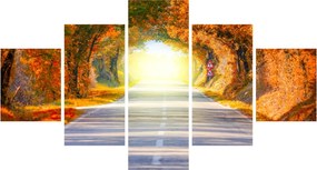 Obraz - Brama wykonana z koron drzew (125x70 cm)