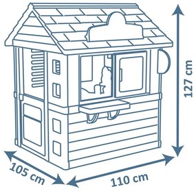 Smoby domek ogrodowy lodziarnia sweety corner