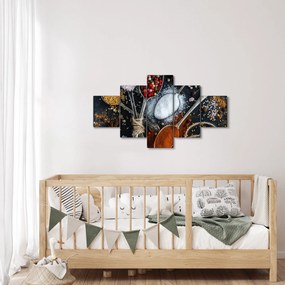 Obraz łyżek z przyprawami (125x70 cm)