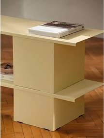 Żółty metalowy regał 160x57x37 cm Hes – noo.ma