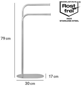 Metalowy stojak na ręczniki LEVANTE, wys. 79 cm