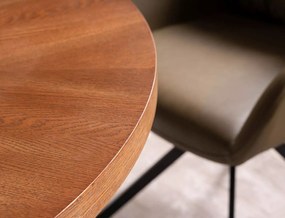 Okrągły stół jadalny AMADEO 100x100 cm, dekor orzech