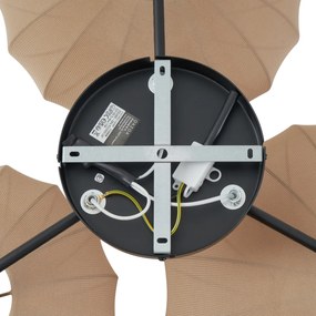 Lampa sufitowa Japandi brązowa 3-źródła światła - Multi Bida