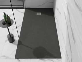 Mexen Stone+ brodzik kompozytowy prostokątny 200 x 90 cm, antracyt - 44719020