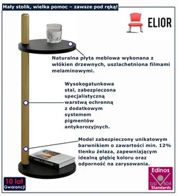 Czarny nowoczesny stolik  pomocniczy  Z2-S25