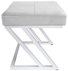 Pufa ZETA LOFT taboret podnóżek podstawa biała MG39