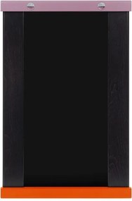 Lustro z półką z drewnianą ramą ścienne 50x75 cm Lun – noo.ma