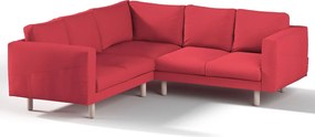 Pokrowiec na sofę narożną Norsborg 4-osobową kolor czerwony tkanina strukturalna