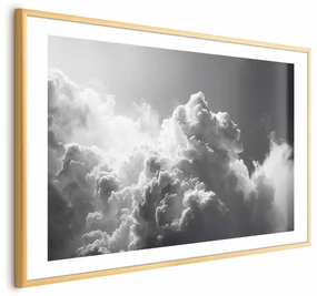 Plakat Nadzwyczajne zjawisko 90x60 cm z ramą złotą z marginesem ARTGEIST B