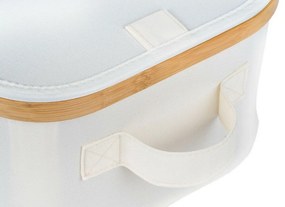 Pojemnik do przechowywania G21 30 x 30 x 15 cm, bambusowy z pokrywką, beżowy