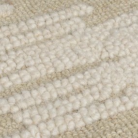 Beżowy wełniany dywan tkany ręcznie 200x290 cm Dion Ikat – Flair Rugs