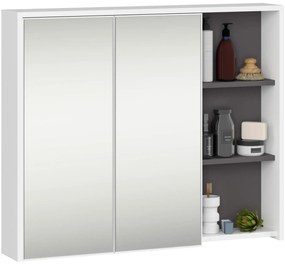 Nowoczesny zestaw mebli do łazienki biały+grafit  F0-W59