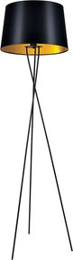 Czarno-złota lampa podłogowa trójnóg - S912 Z5-L04