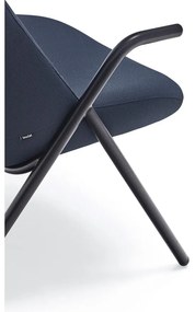 Ciemnoniebieski fotel Teulat Dins, wys. 114 cm