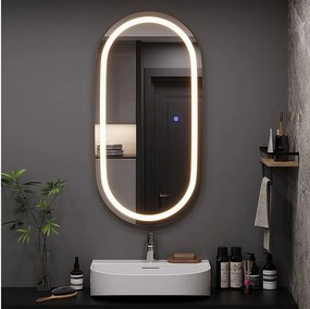 Lustro łazienkowe szkło 100x50x2.8 miral