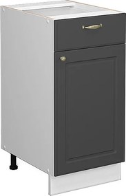 Szafka dolna do kuchni antracytowo-złoty 40x51.6x82 fame-line