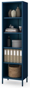 Regał na książki MARIO, 500 x 1800 x 350 mm, Modern: granatowy