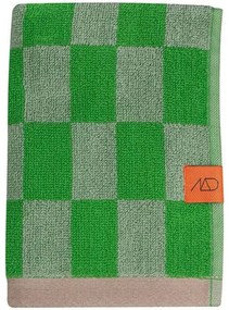 Zielony ręcznik z bawełny organicznej 50x90 cm Retro – Mette Ditmer Denmark