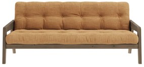 Musztardowa rozkładana sofa 190 cm Grab Carob – Karup Design