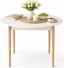 Okrągły rozkładany stół kaszmir + naturalny N1-S80