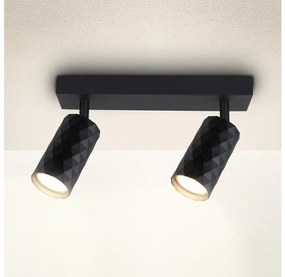 Brilagi - Oprawa punktowa SELE DIAMANT 2xGU10/30W/230V czarna